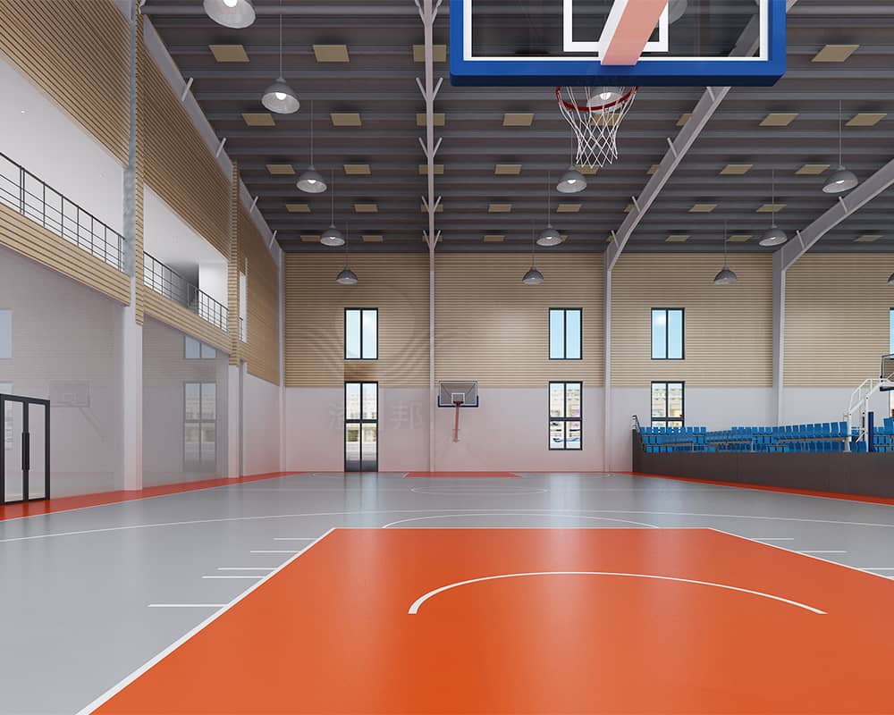 什么是硅pu篮球场，有几层施工