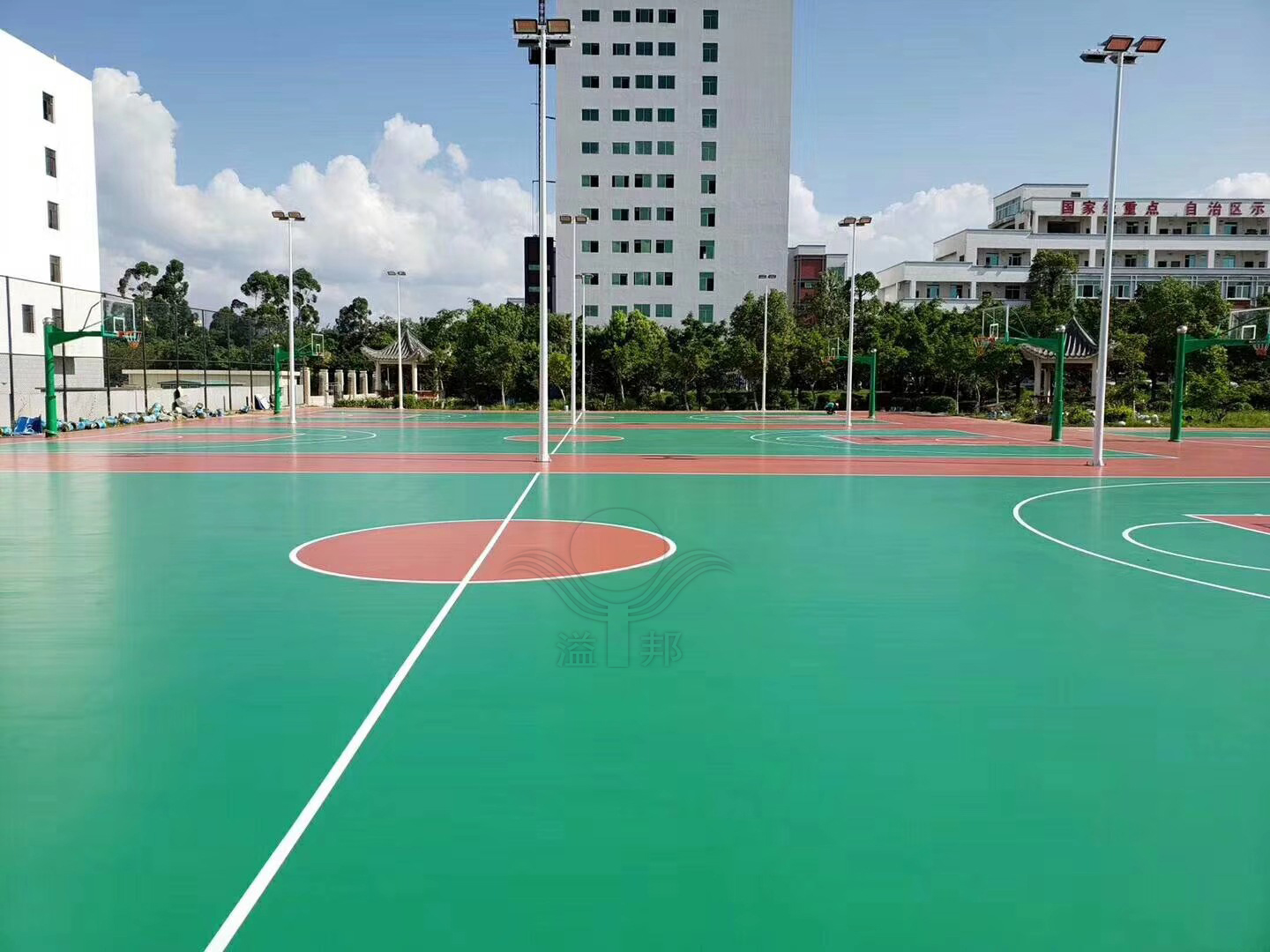 塑胶篮球场建设 塑胶篮球场建设